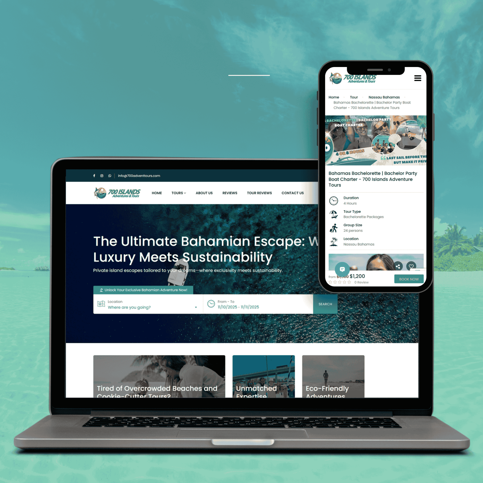 Tour operator booking engine